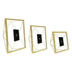 Fotolijsten-QUVIO Fotolijstje hexagon set van 3 - Goud