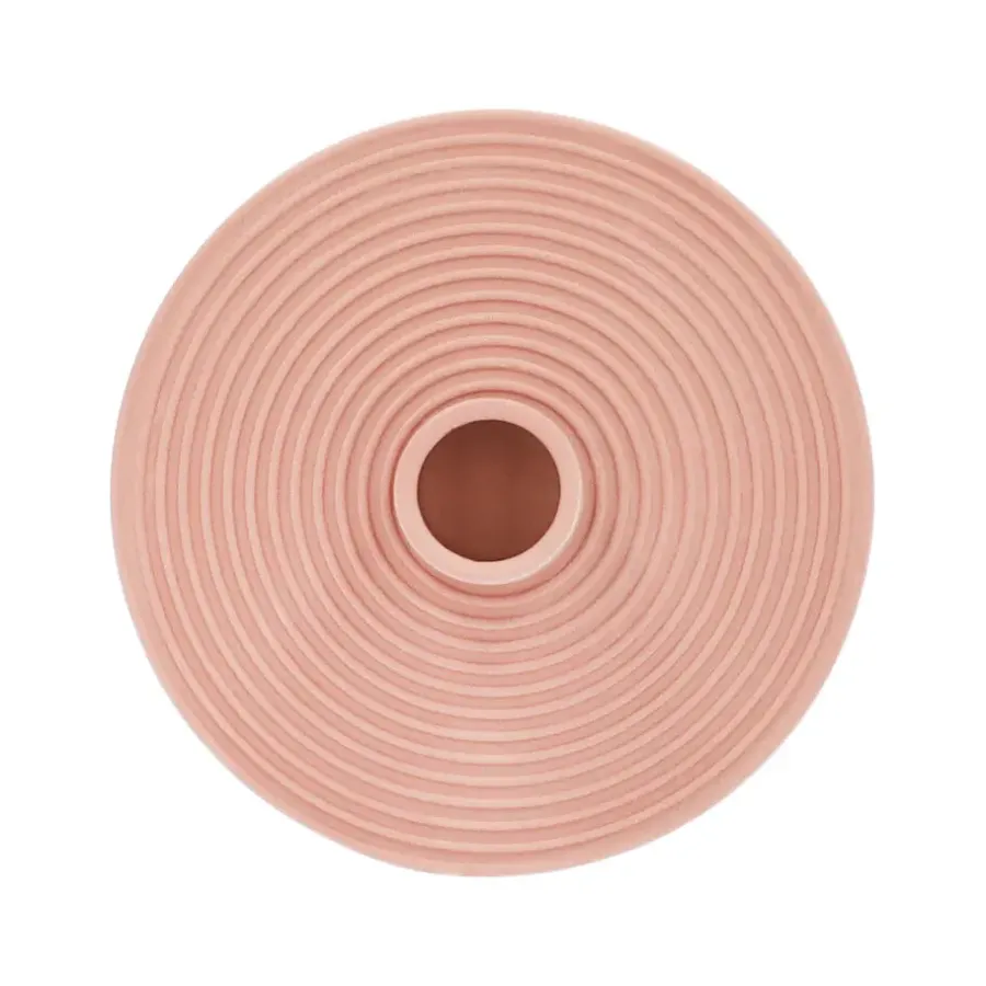 QUVIO Kaarsenstandaard rond - Keramiek - Terra Cotta