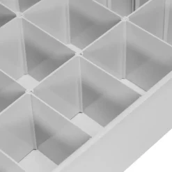 QUVIO Kast Organizer kunststof - Grijs - Set van 6