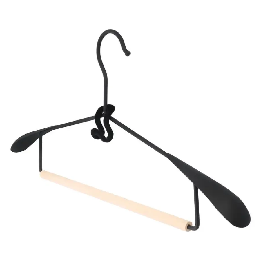 Kledingopbergers-QUVIO Kledinghanger organizer - Set van 10 - Zwart