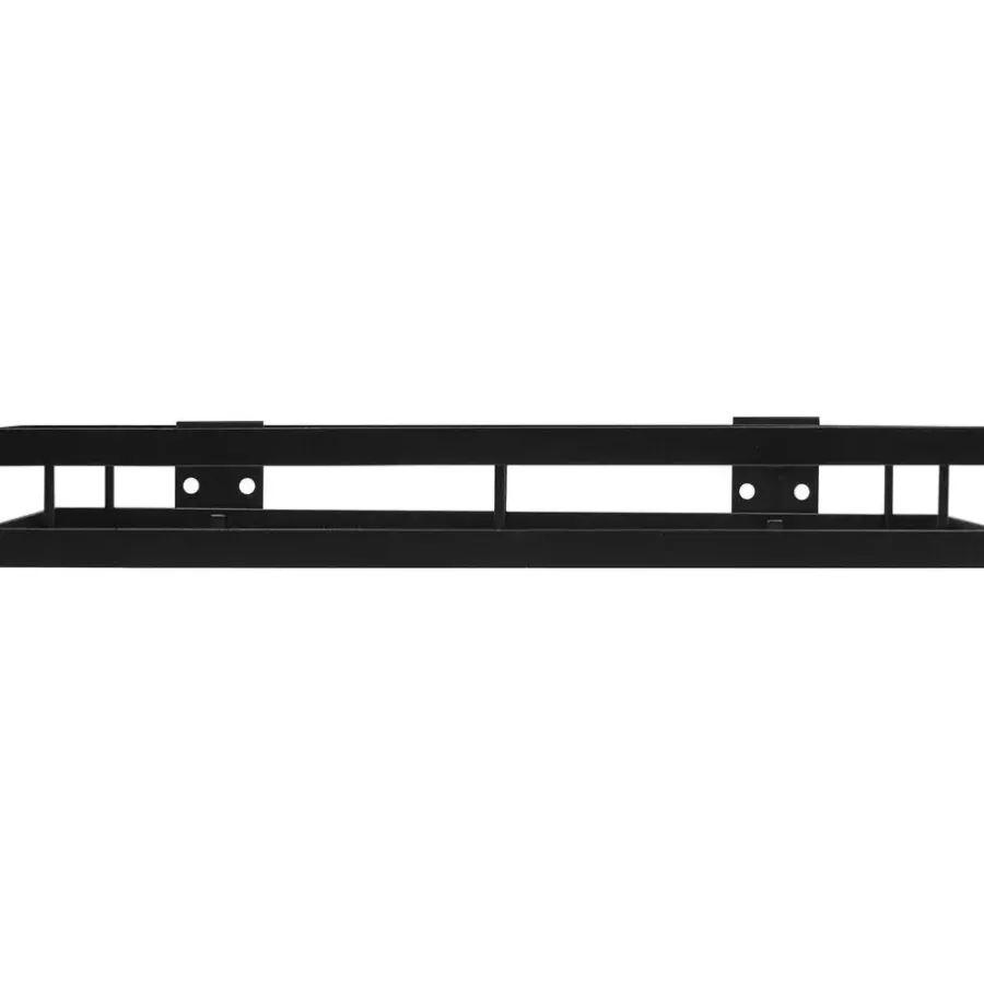 Wandrekken-QUVIO kruidenrek keuken metaal - Zwart - 40 cm