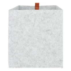 QUVIO Organizer vierkant - 23 x 26,5 cm - Vilt - Grijs