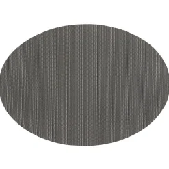 Placemats-QUVIO Placemat ovaal - 32 x 45 cm - Grijs/bruin - Set van 6