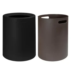 Prullenbakken-QUVIO Prullenbak plastic met binnenemmer - 12 L - Zwart