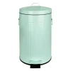 QUVIO Prullenbak retro - 12 L - Metaal - Groen