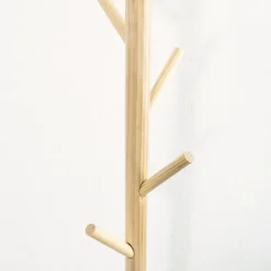 Kapstokken-QUVIO Staande kapstok hout - licht bruin