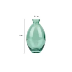 QUVIO Vazen set van 3 - Glas - Groen