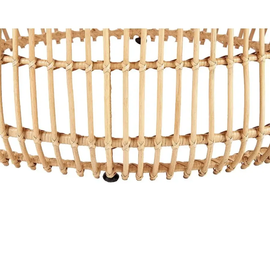 Tuintafels-Beliani RANDAZZO - Salontafel - Beige - Rotan