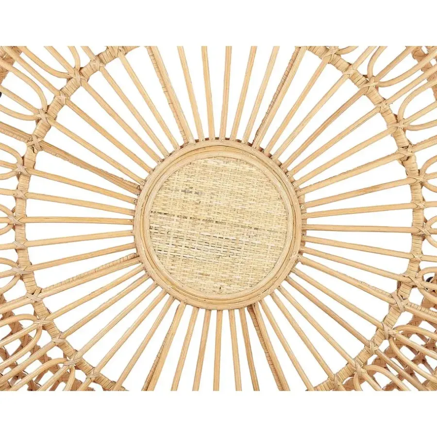 Tuintafels-Beliani RANDAZZO - Salontafel - Beige - Rotan