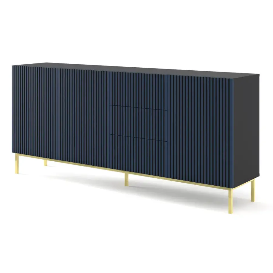 Homlando Ravenna F dressoir ladekast 200 3D3S gefreesd MDF folie met frame