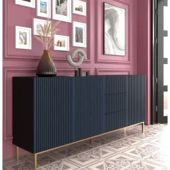 Homlando Ravenna F dressoir ladekast 200 3D3S gefreesd MDF folie met frame