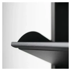 Schoenenkasten-Redin Design Pippen industrieel schoenenkast 6 lade zwart - 15x98x86 cm