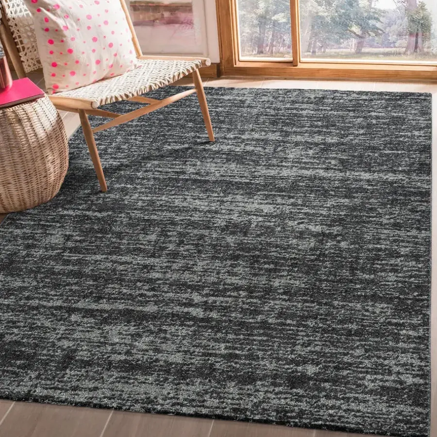Muratap Relax Oslo - Laagpolig Effen Vloerkleed - Zwart - 200x290 CM