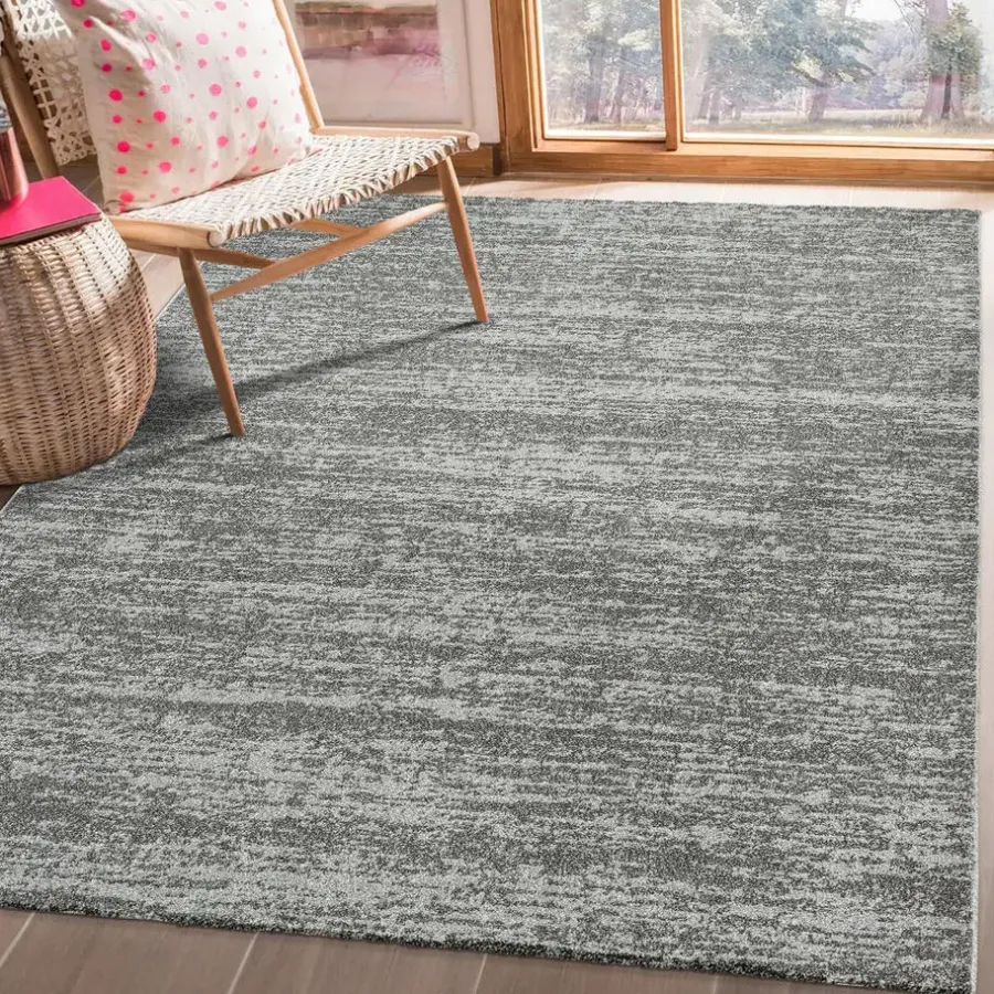 Muratap Relax Oslo - Laagpolig Effen Vloerkleed - Grijs - 250x250 CM Vierkant