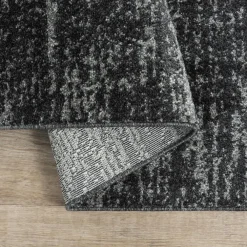 Laagpolige Vloerkleden-Muratap Relax Oslo - Laagpolig Effen Vloerkleed - Zwart - 120x170 CM