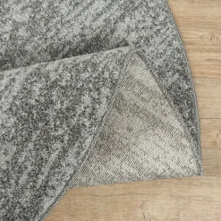 Laagpolige Vloerkleden|Ronde Vloerkleden-Muratap Relax Oslo - Laagpolig Effen Vloerkleed - Grijs - 150 CM ROND