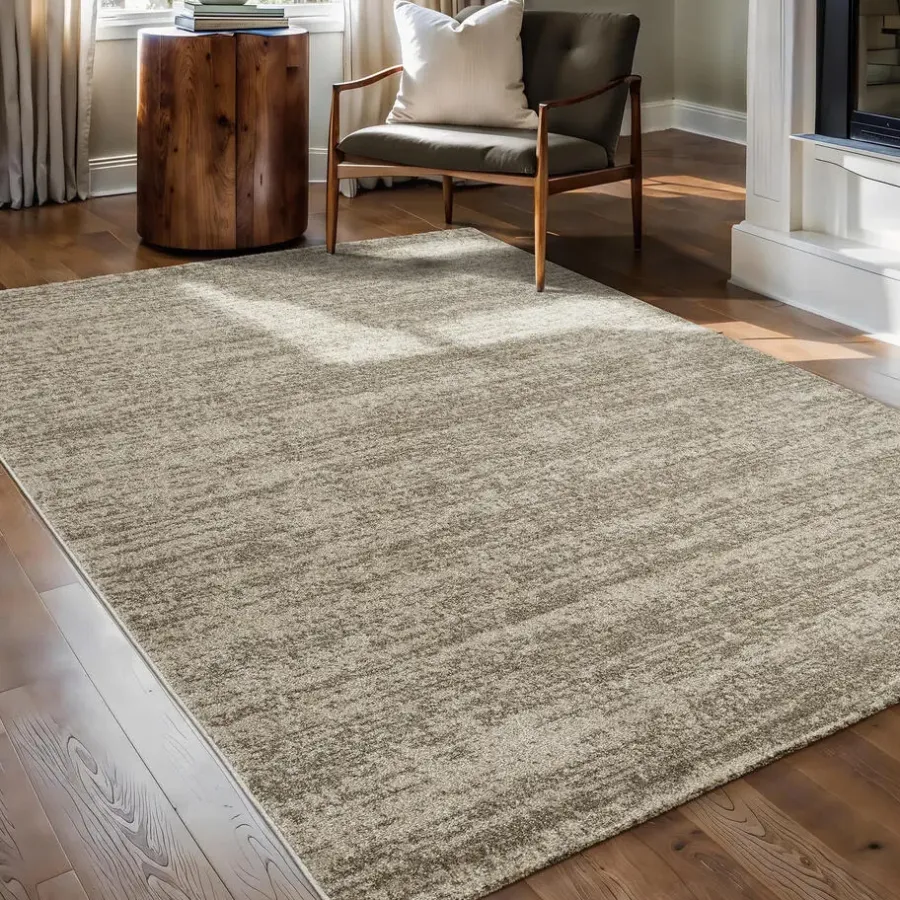 Laagpolige Vloerkleden-Muratap Relax Oslo - Laagpolig Effen Vloerkleed - Beige - 200x290 CM