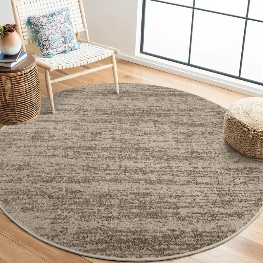 Muratap Relax Oslo - Laagpolig Effen Vloerkleed - Beige - 240 CM ROND