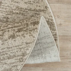Muratap Relax Oslo - Laagpolig Effen Vloerkleed - Beige - 240 CM ROND