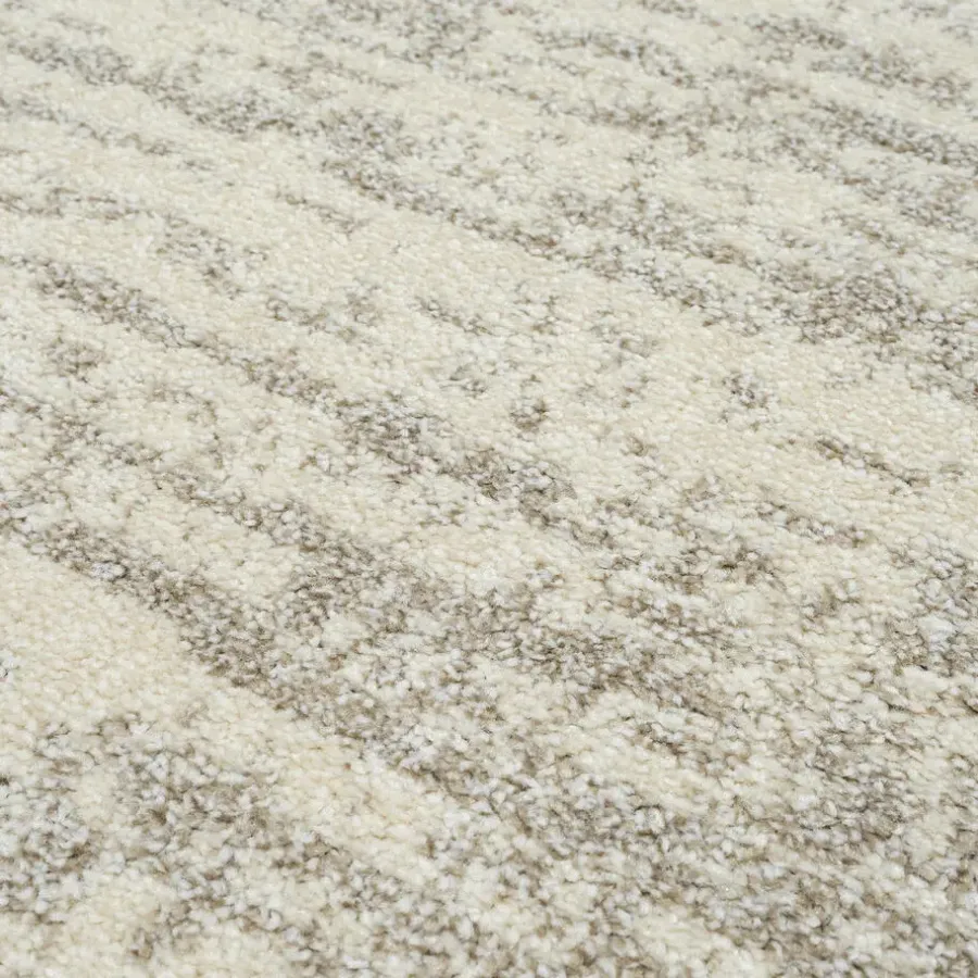Ronde Vloerkleden-Muratap Relax Oslo - Laagpolig Effen Vloerkleed - Creme - 200 CM ROND