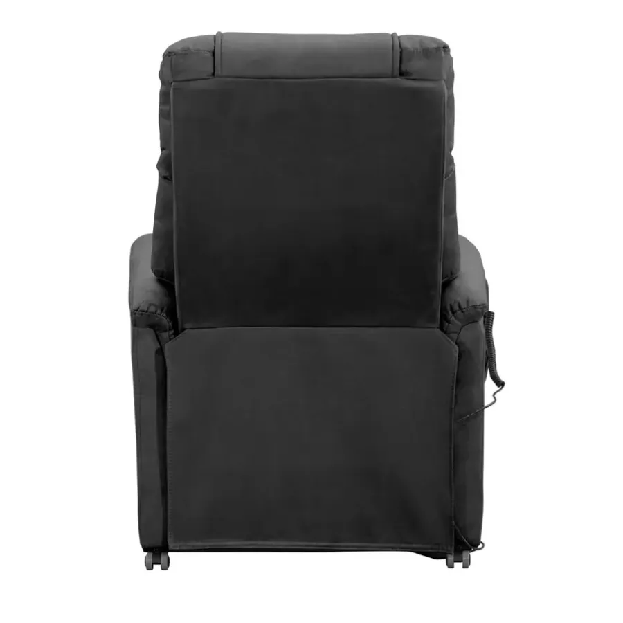 Fauteuils-Leen Bakker Relaxfauteuil Colorado - sta-op - donkergrijs