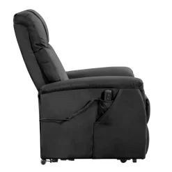 Fauteuils-Leen Bakker Relaxfauteuil Colorado - sta-op - donkergrijs