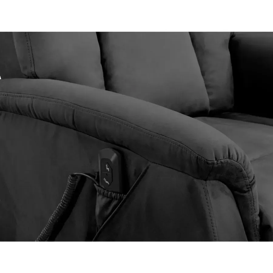 Fauteuils-Leen Bakker Relaxfauteuil Colorado - sta-op - donkergrijs