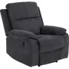 Fauteuils-Giga Living Relaxfauteuil Donkergrijs - 95x90x98cm - Verstelbaar - Rinda