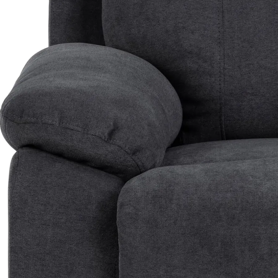 Fauteuils-Giga Living Relaxfauteuil Donkergrijs - 95x90x98cm - Verstelbaar - Rinda