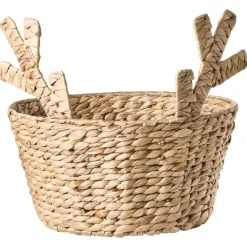 Opbergmanden-Leen Bakker RENNE - Kerstmand - Naturel - Waterhyacint