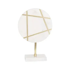 Beelden-Beliani RETHIMNO - Decoratie figuur - Wit - Marmer