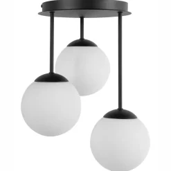 Spots-Leen Bakker RIANA - Plafondlamp 3 lichten - Zwart - IJzer