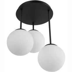 Spots-Leen Bakker RIANA - Plafondlamp 3 lichten - Zwart - IJzer
