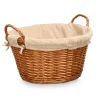 Kipit Rieten opberg mand - gevlochten riet - bruin - 51 x 45 x 28 cm
