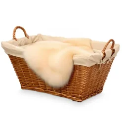 Kipit Rieten opberg mand - gevlochten riet - bruin - 65 x 43 x 35 cm