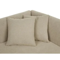 Loveseats-Beliani RIOM - Chaise longue - Beige - Rechtszijdig - Stof