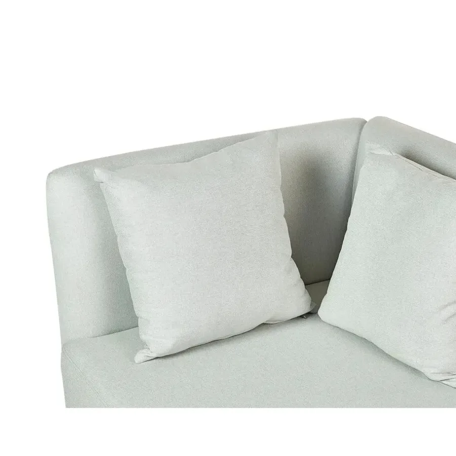 Loveseats-Beliani RIOM - Chaise longue - Mintgroen - Rechtszijdig - Stof