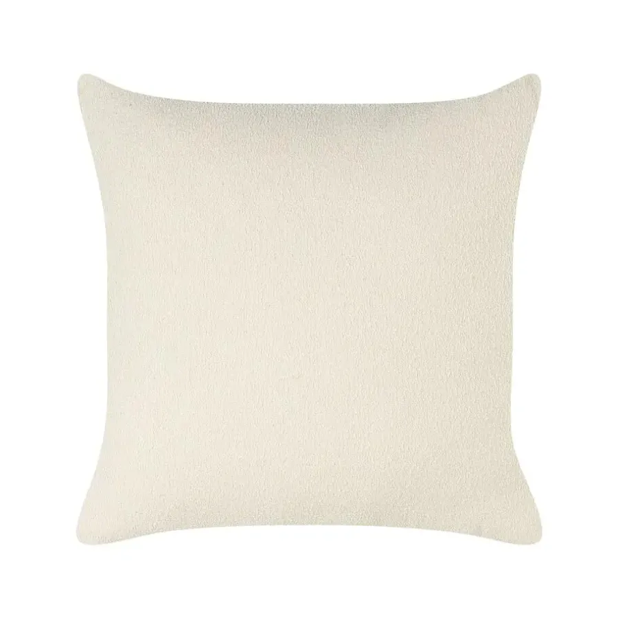 Beliani RIOM - Chaise longue - Wit - Linkszijdig - Bouclé