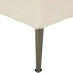 Loveseats-Beliani RIOM - Chaise longue - Wit - Rechterzijde - Bouclé