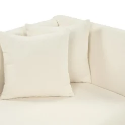 Loveseats-Beliani RIOM - Chaise longue - Wit - Rechterzijde - Bouclé