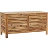 Beliani RIVIERA - Kussenbox - Lichte houtkleur - 130 cm - Acaciahout
