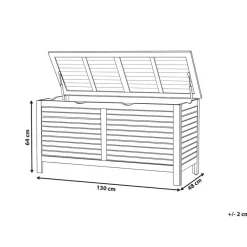 Beliani RIVIERA - Kussenbox - Lichte houtkleur - 130 cm - Acaciahout