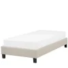 1-Persoons Bedden-Beliani ROANNE - Kinderbed - Beige - 90 x 200 cm - Polyester