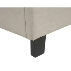 1-Persoons Bedden-Beliani ROANNE - Kinderbed - Beige - 90 x 200 cm - Polyester