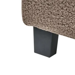 Twijfelaars-Beliani ROANNE - Tweepersoonsbed - Taupe - 140 x 200 cm - Bouclé