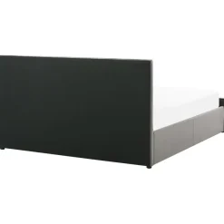 Twijfelaars-Beliani ROCHEFORT - Bed met opbergruimte - Grijs - 140 x 200 cm - Fluweel