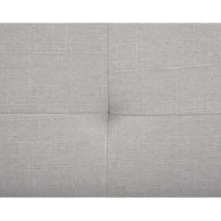 2-Persoons Bedden-Beliani ROCHELLE - Bed opbergruimte - Lichtgrijs - 140 x 200 cm - Polyester