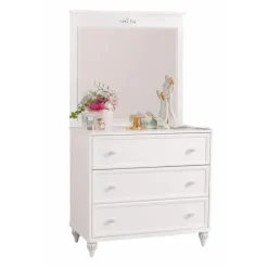 Leen Bakker Romance commode kinderladekast meisjes met spiegel