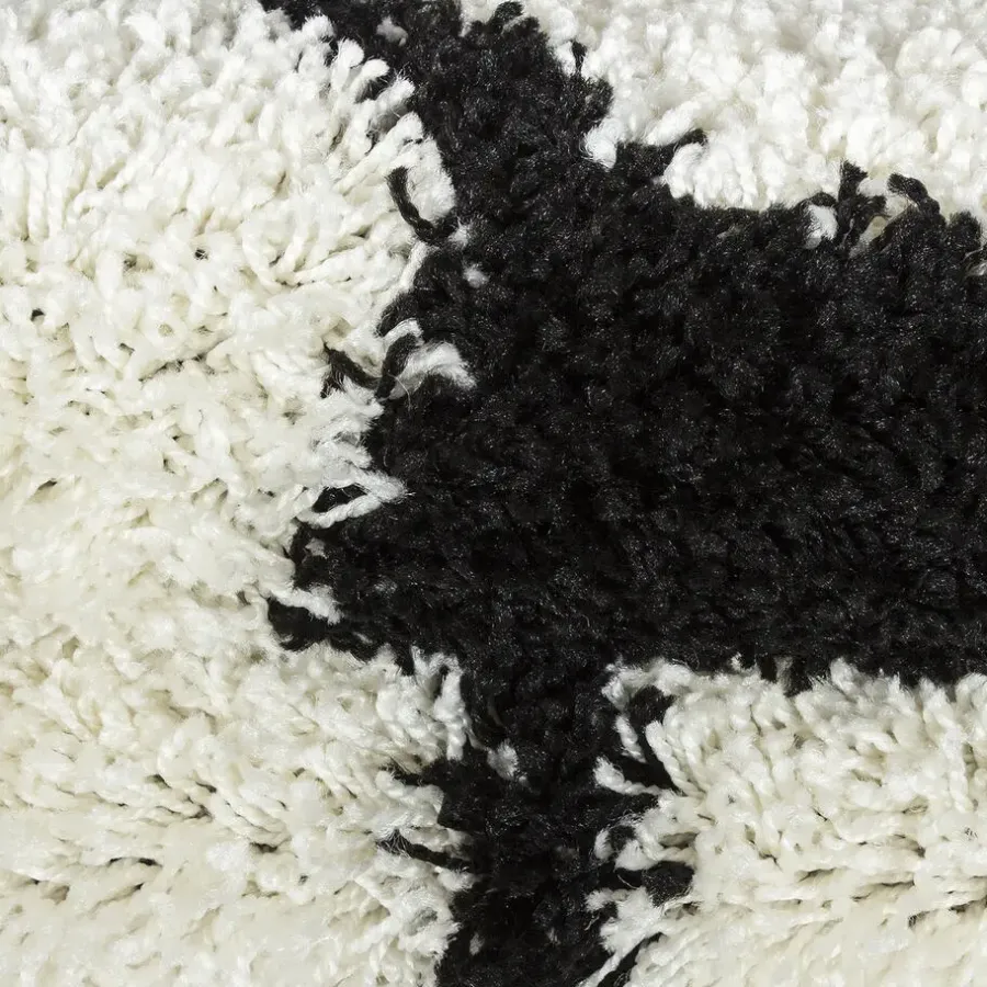 Vloerkleden|Vloerkleden Kinderkamer-Muratap Rond Fun Voetbal Vloerkleed Kinderkamer - Ø100 cm - Zwart Wit - Kids Speeltapijt