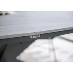 Garden Impressions Ronde 4-persoons tuinset - Edison tafel - 4 Margriet stoelen